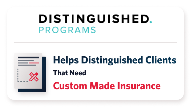 Distinguished programs builders risk insurance infographic