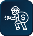 Builder with cash on back, using a flashlight